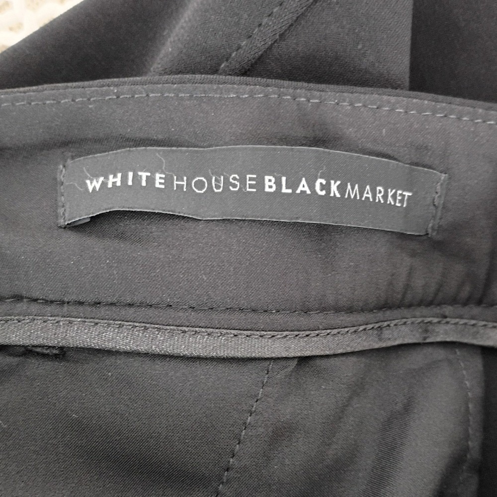 White House Black Market The Slim Black Ankle Pants 2S 28x30 Stretch NWOT Tailor - Picture 4 of 16